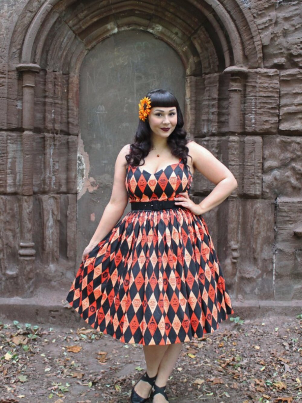 Vixen by Micheline Pitt Trick 'r Treat Sweetheart Swing Dress.